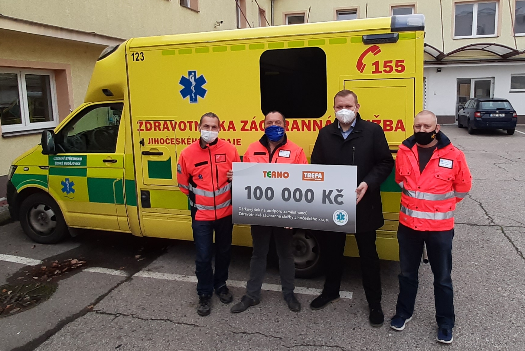 Jednota spotřební družstvo České Budějovice podpořila zaměstnance ZZS JčK